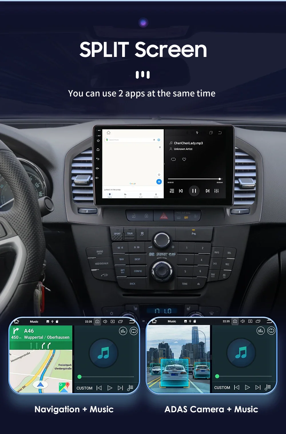 9" Hizpo 2Din CarPlay Android Auto Car Radio for Buick Regal Opel Insignia 2009 - 2013 UIS7862 Multimedia GPS RDS DSP 360 CAM