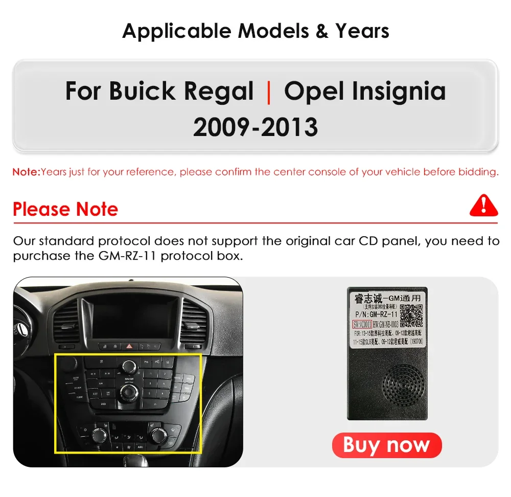 9" Hizpo 2Din CarPlay Android Auto Car Radio for Buick Regal Opel Insignia 2009 - 2013 UIS7862 Multimedia GPS RDS DSP 360 CAM