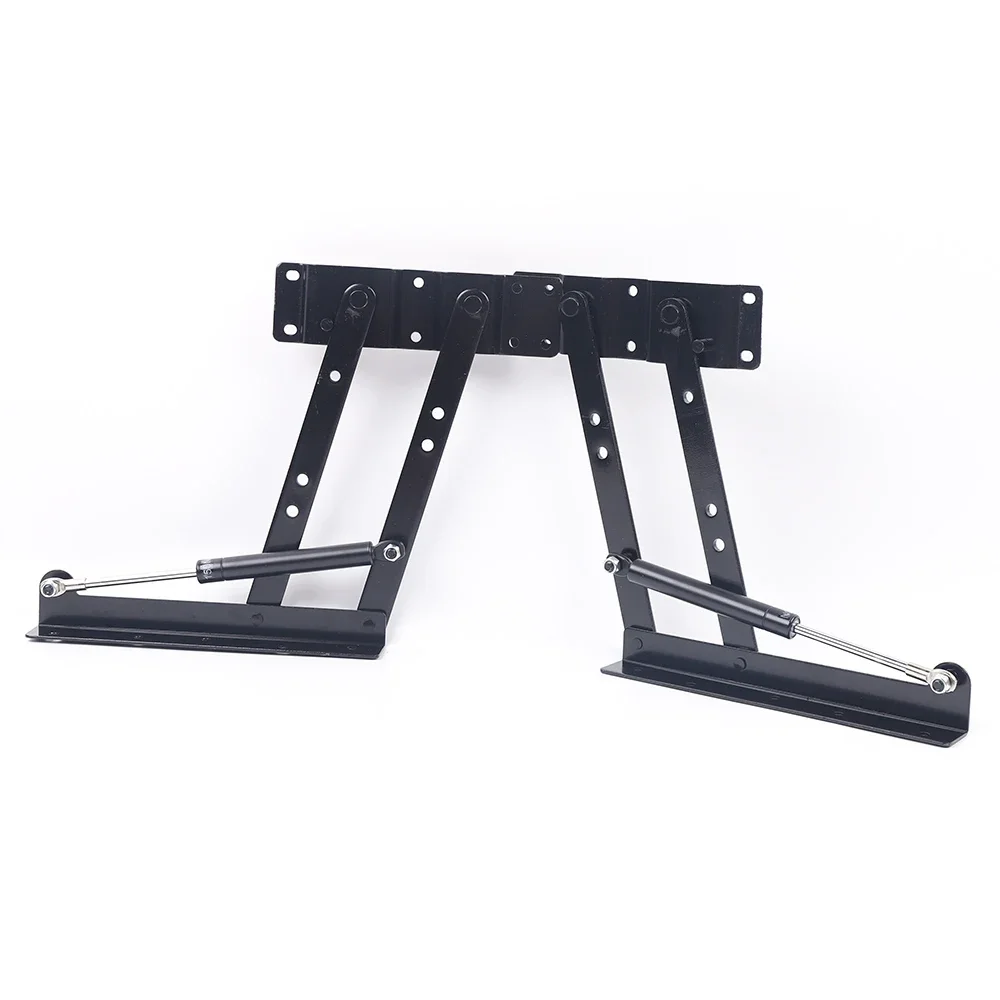 2Pcs Steel Lift Up Coffee Table Countertop Mechanism Hardware Hinge Fitting Foldable Lifting Frame Furniture Spring Hinges