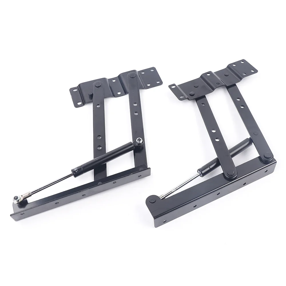 2Pcs Steel Lift Up Coffee Table Countertop Mechanism Hardware Hinge Fitting Foldable Lifting Frame Furniture Spring Hinges