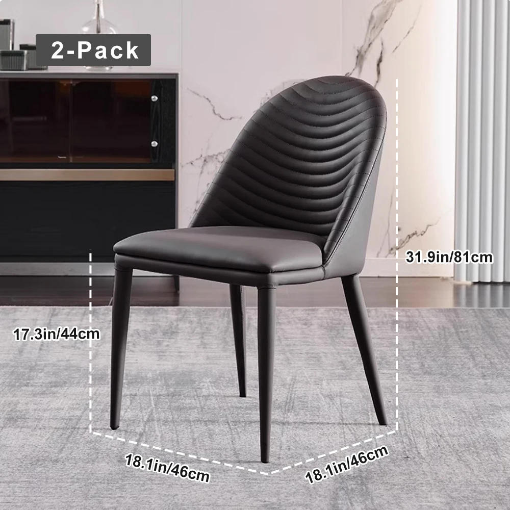 2PCS of A set Modern Nordic Dining Chair Designer Kitchen Kitchen Lounge Dining Chair Home Furniture Minimalistischen Home
