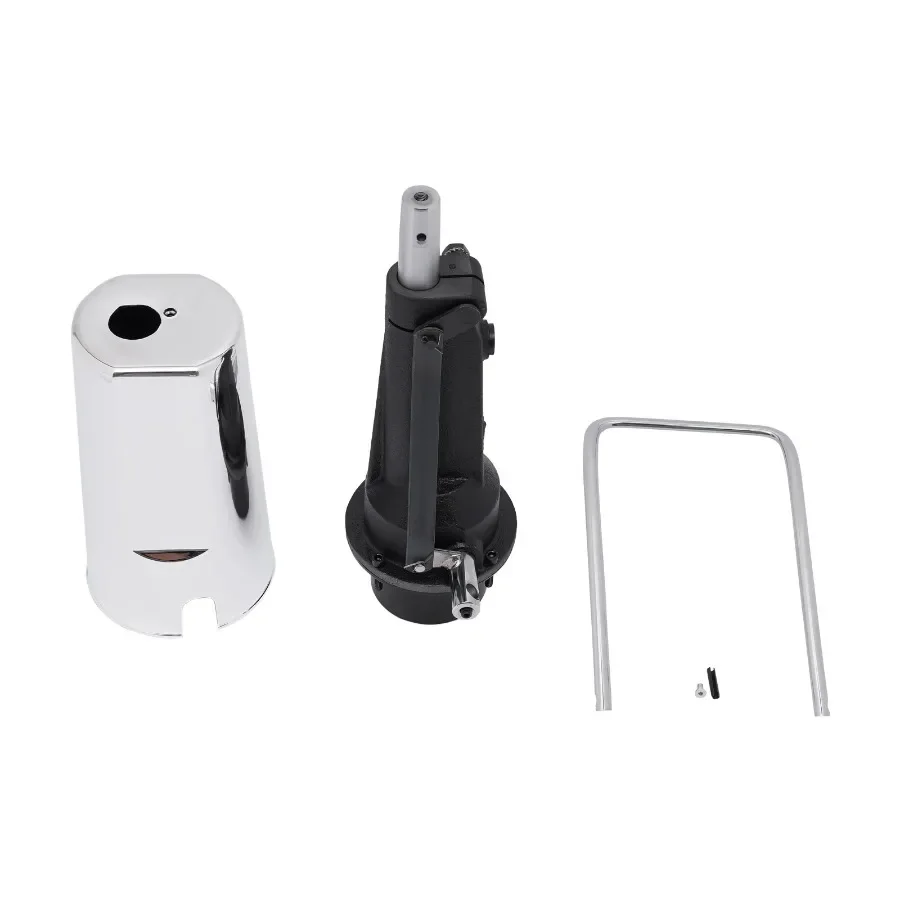 Barber Chair Hydraulic Pump Barber Chair Barber Salon Barber Chair Pump 4 Screw Sampling Pump 11cm Adjustable 440 Lbs, Silver