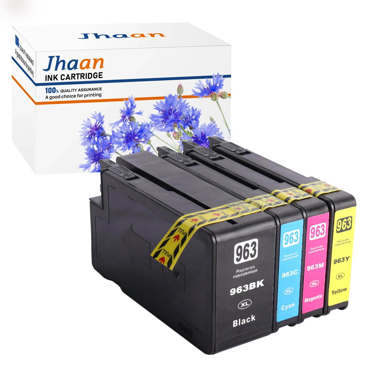Jhaan 963XL Multipack Cartridges Compatible with HP 963XL for Officejet Pro 9010 9012 9013 9014 9015 9016 9018 9019 9020