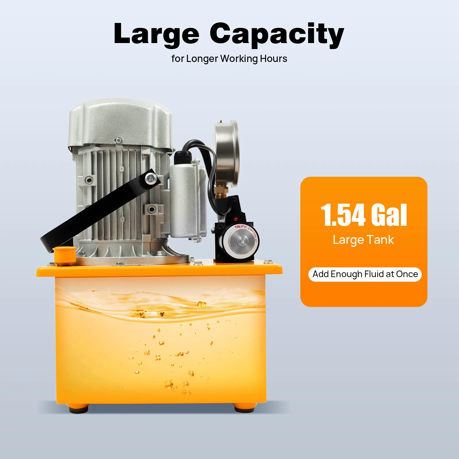 750W 70MPa Electric Hydraulic Pump 10000 PSI Pedal Solenoid Valve Control Adjustable Hydraulic Oil Station High Pressure Pump