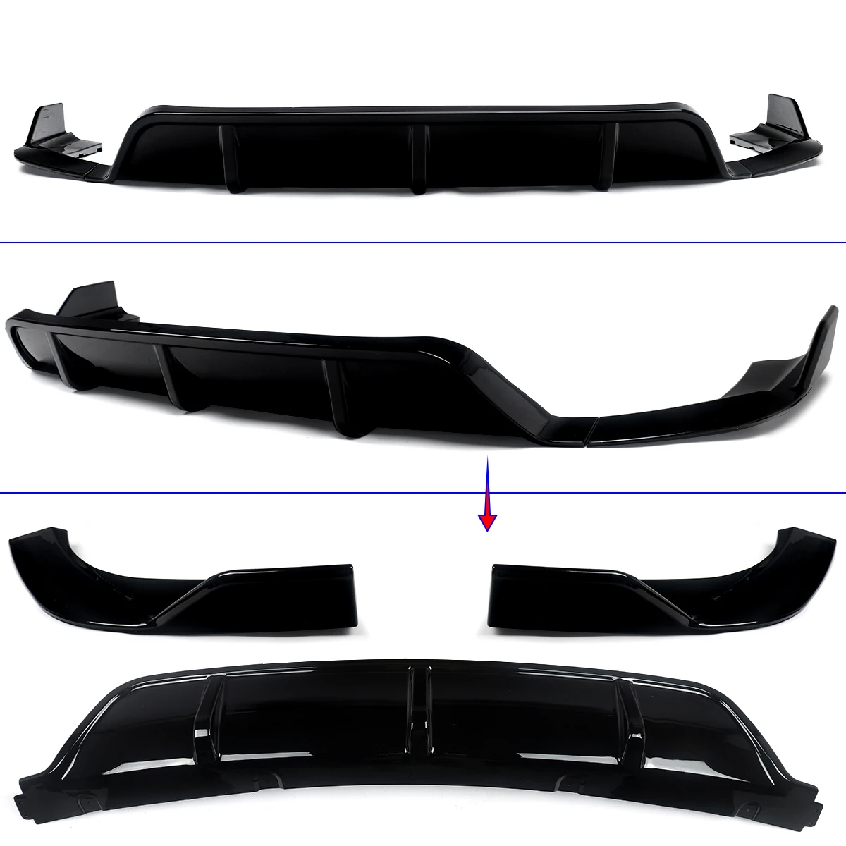 For BMW BMW X6 F16 F86 X6M 2014 2015 2016 2017 2018 2019 M Performance Style Areo Body Kit Gloss BLK