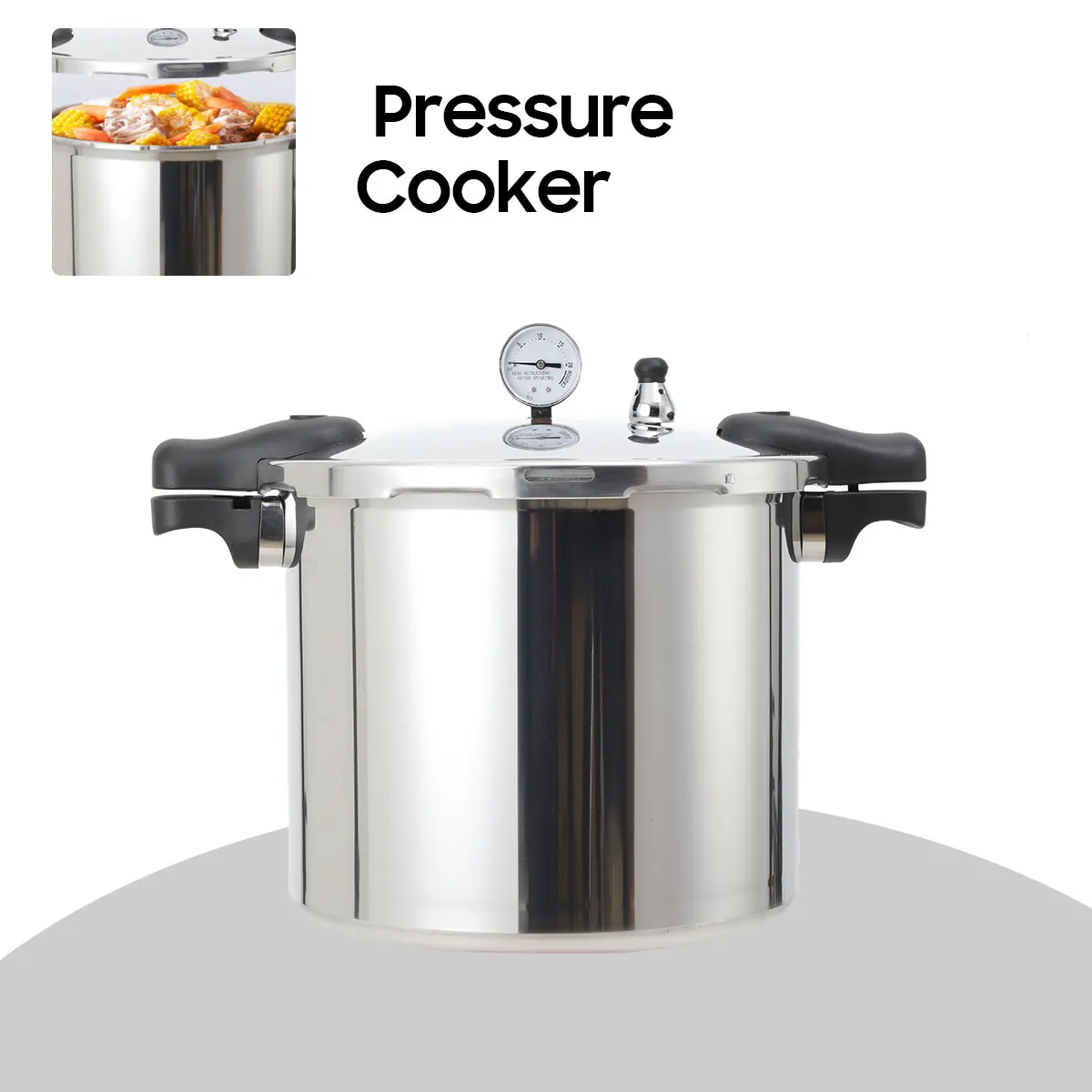 22L 90Kpa Aluminum Alloy Explosion-Proof Pressure Cooker Modern Pressure Pot with Lid 32cm Kitchen Cooking Appliance