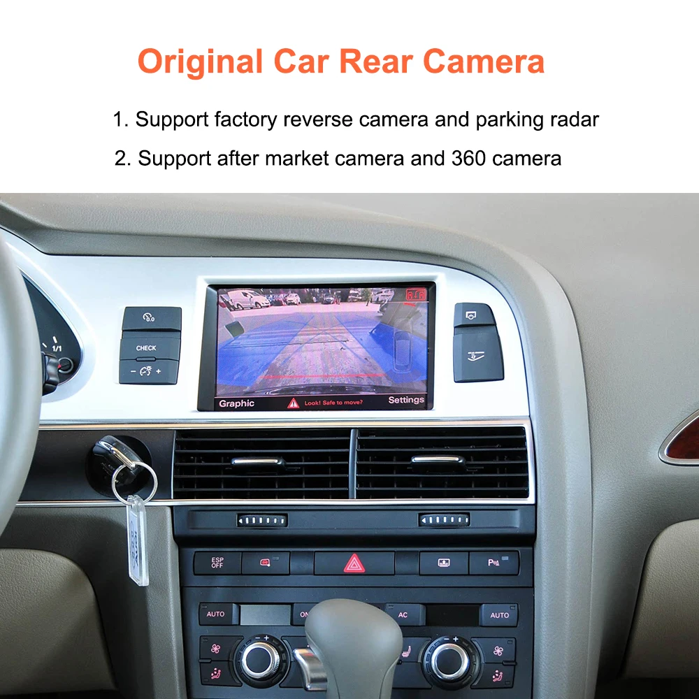 Bonroad Wireless Carplay Android Auto Interface for Audi C6 A6 4F 2010-2012 Q7 4L 2010-2015 Ac Button Mirror Link Airplay Module