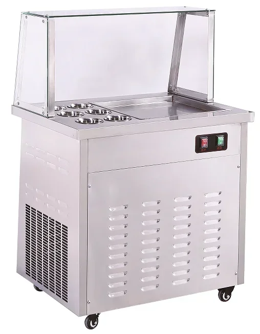 SIHAO Ice Cream Stir Fryer Commercial Ice Cream Machine With Compressor And Scraper Used For Ice Cream And Frozen Yogurt
