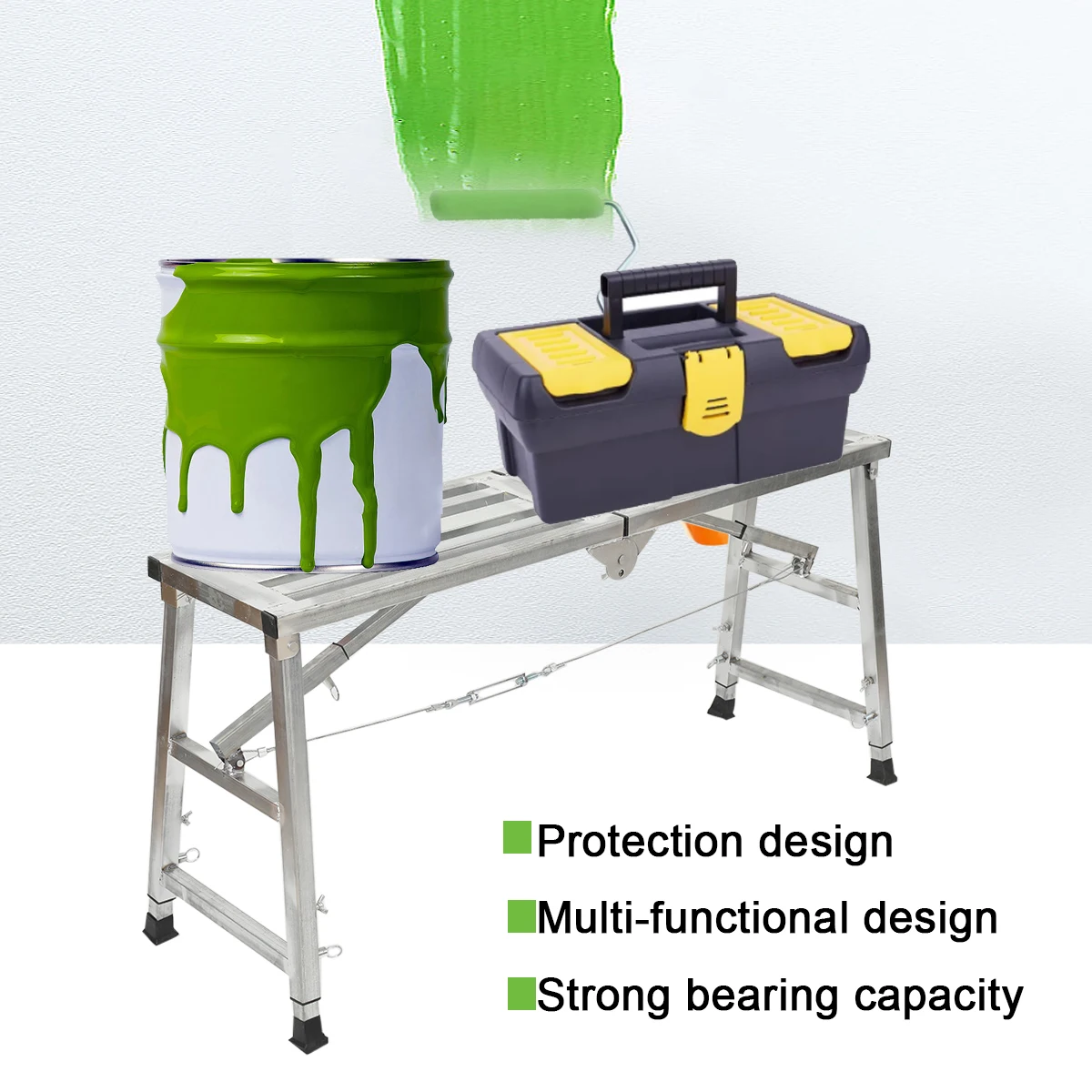 Folding Horse Stool Scaffolding Multifunctional Horse Stool Folding Lifting Decoration Special Thickening Shelf Construction Engineering Ladder