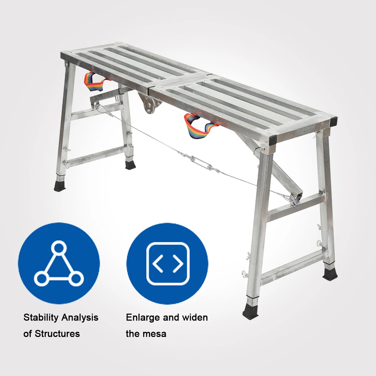 Folding Horse Stool Scaffolding Multifunctional Horse Stool Folding Lifting Decoration Special Thickening Shelf Construction Engineering Ladder
