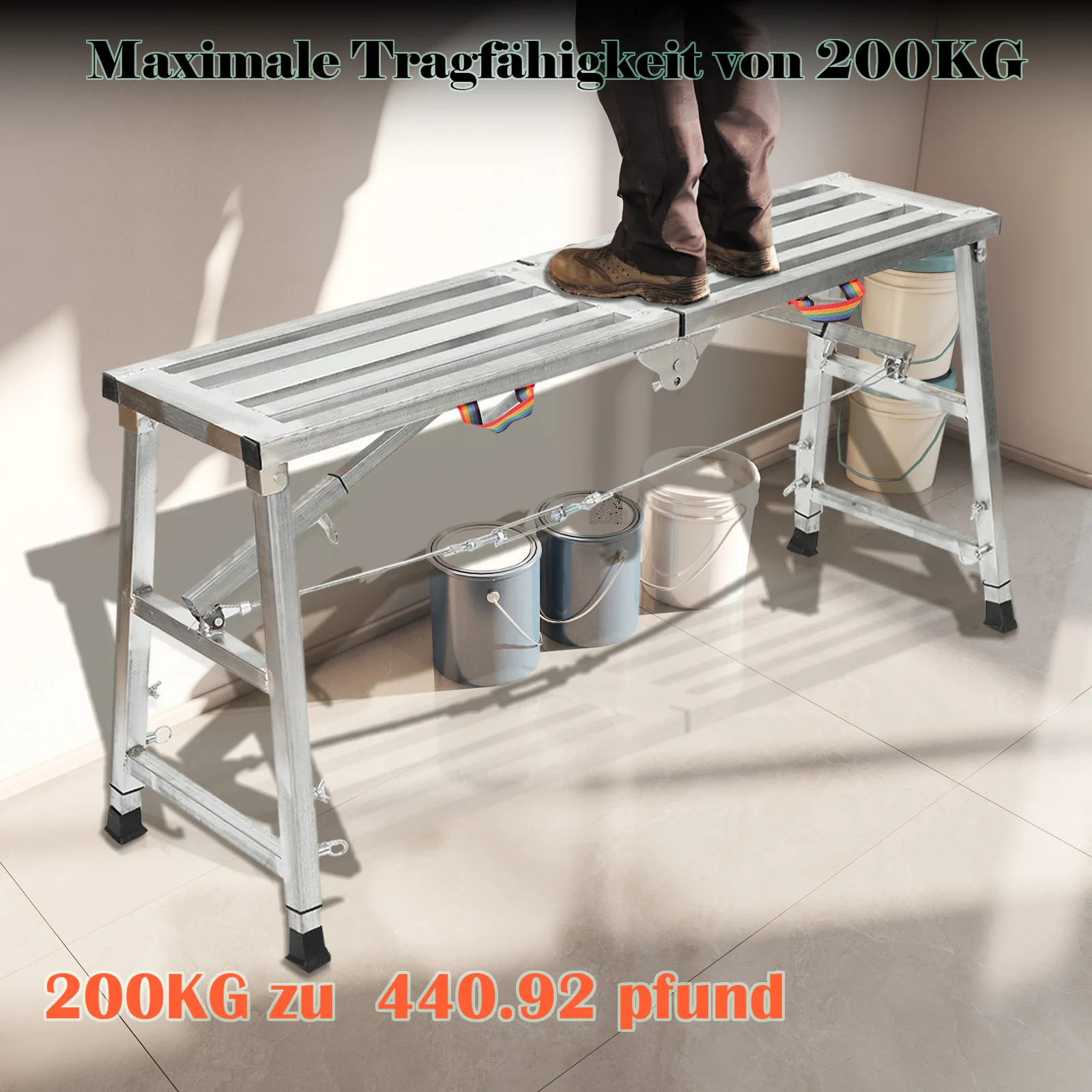 Folding Horse Stool Scaffolding Multifunctional Horse Stool Folding Lifting Decoration Special Thickening Shelf Construction Engineering Ladder