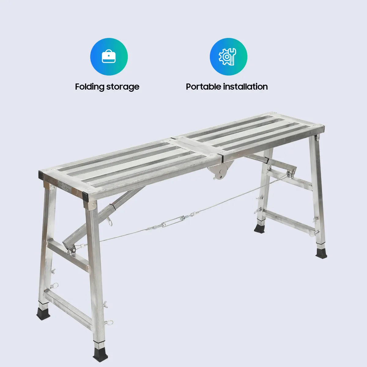 Folding Horse Stool Scaffolding Multifunctional Horse Stool Folding Lifting Decoration Special Thickening Shelf Construction Engineering Ladder