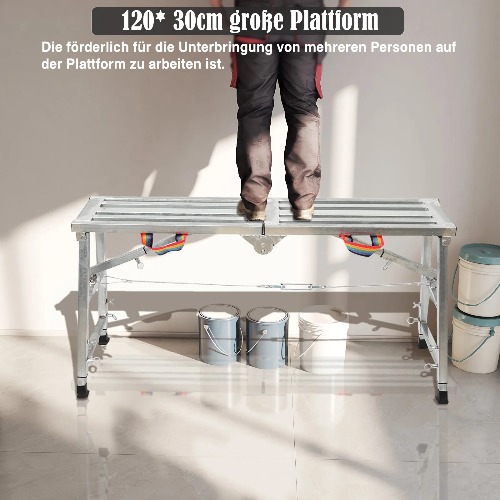 Folding Horse Stool Scaffolding Multifunctional Horse Stool Folding Lifting Decoration Special Thickening Shelf Construction Engineering Ladder