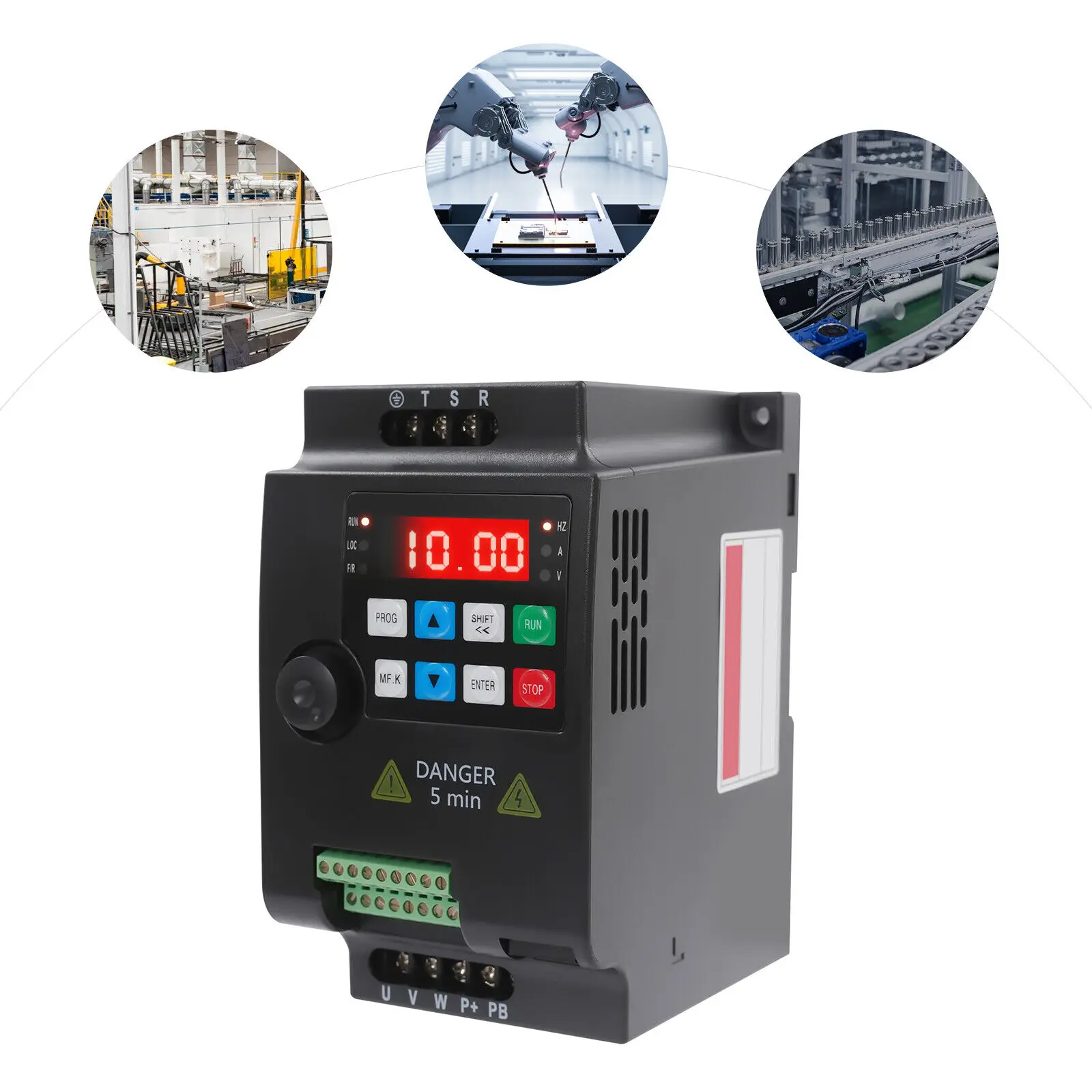 2.2KW/3HP 380V Frequenzumrichter VFD Drehzahlregler Motor Inverter Motorantrieb 3 Phasen
