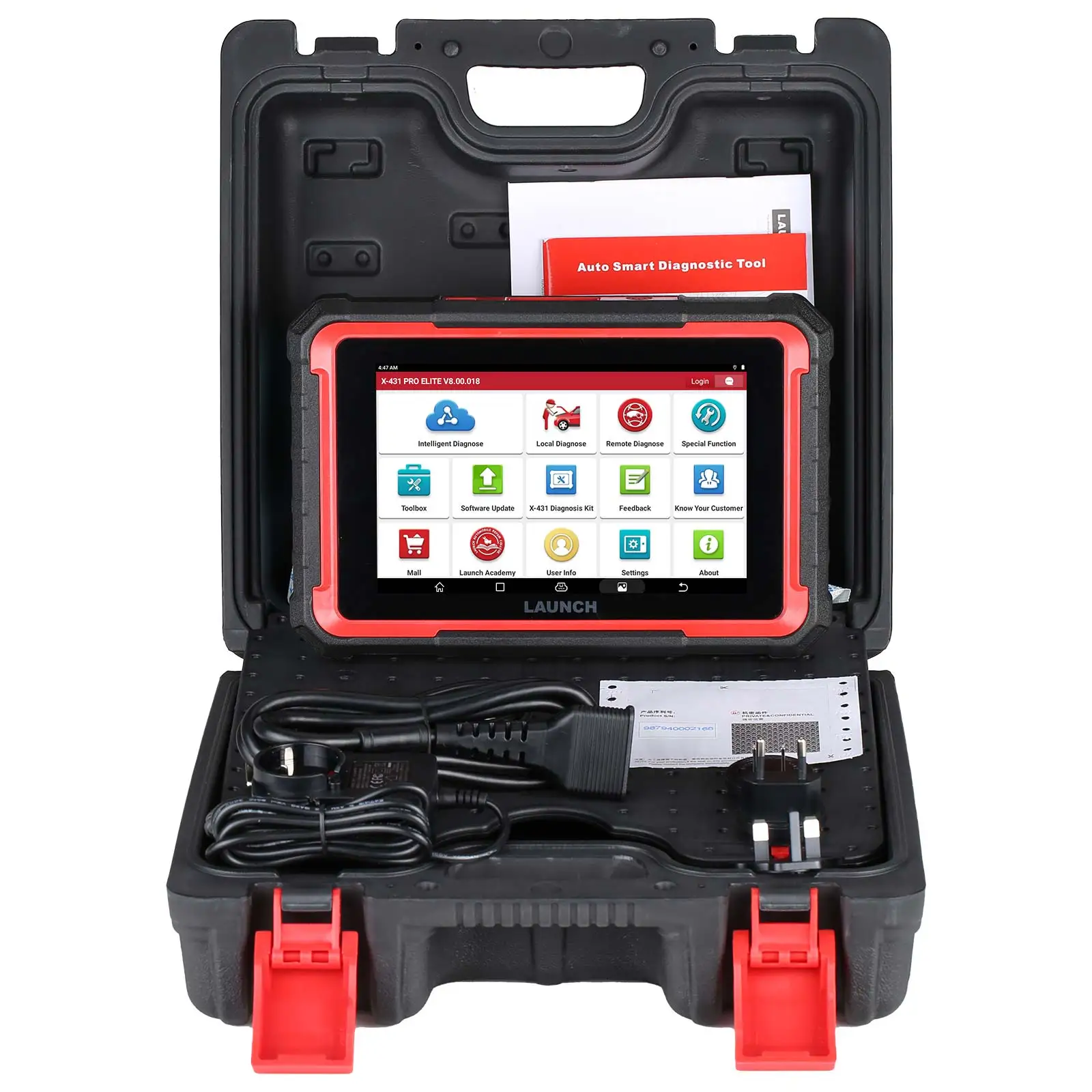 Launch X431 PRO ELITE Auto Full System Car Diagnostic Tools CAN FD Active Tester OBD2 Scanner UK-EU Version
