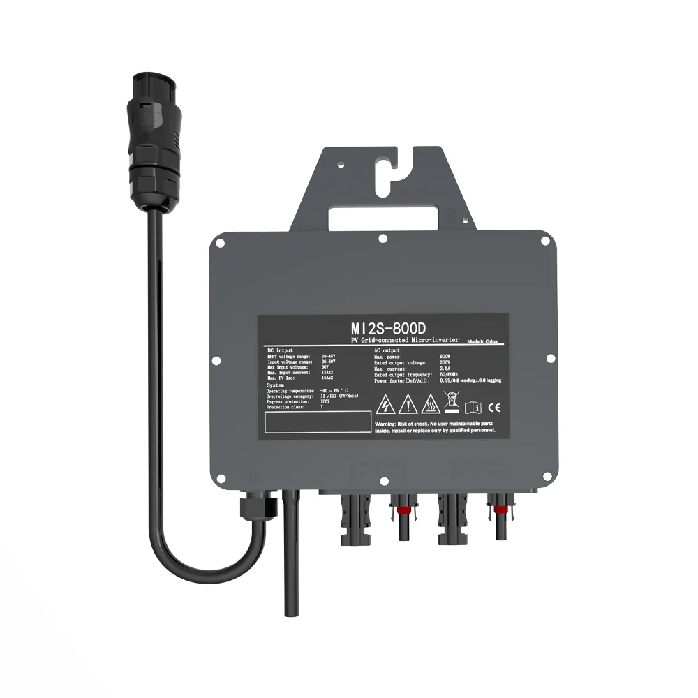 800W IP67 Solar Grid Tie Inverter 26-60V DC 230V AC Built-in WiFi for Domestic PV Grid on Micro Converter Warranty for 12 Years