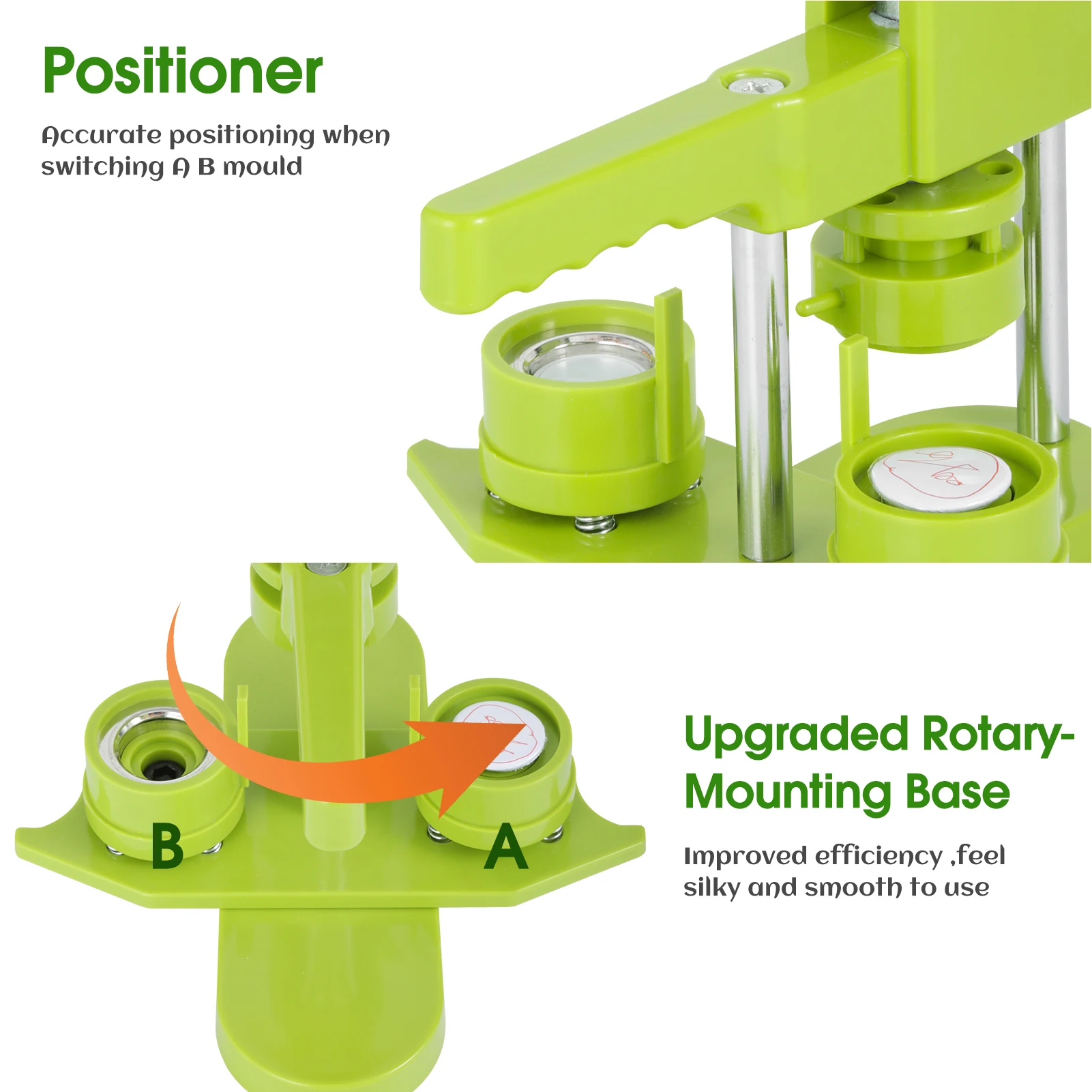 Button Maker Machine, 32mm Installation-Free DIY Pin Button Maker Press Machine Kit
