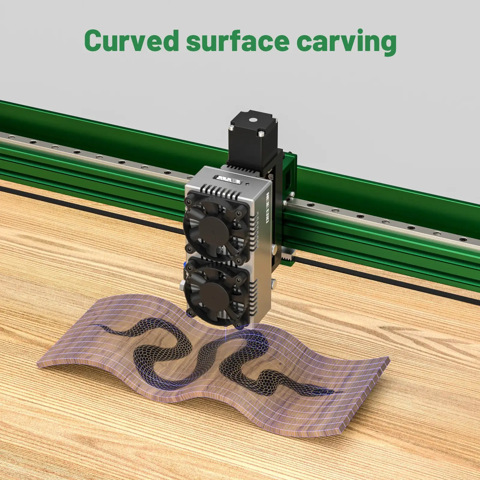 NEJE E80 130W Laser Module Head for Laser Wood Marking Engraver Cutter Router 3D Logo Smart CNC Laser Engraving Cutting Machine