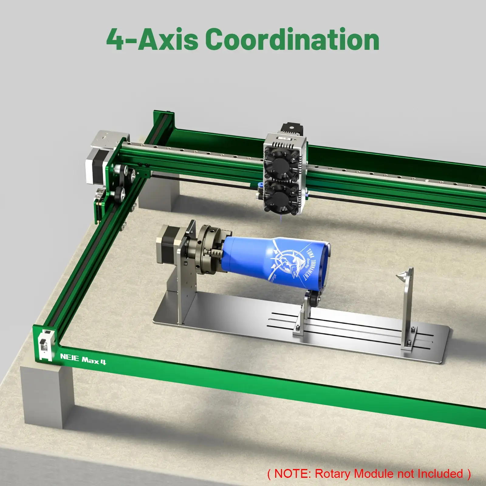 NEJE E80 130W Laser Module Head for Laser Wood Marking Engraver Cutter Router 3D Logo Smart CNC Laser Engraving Cutting Machine