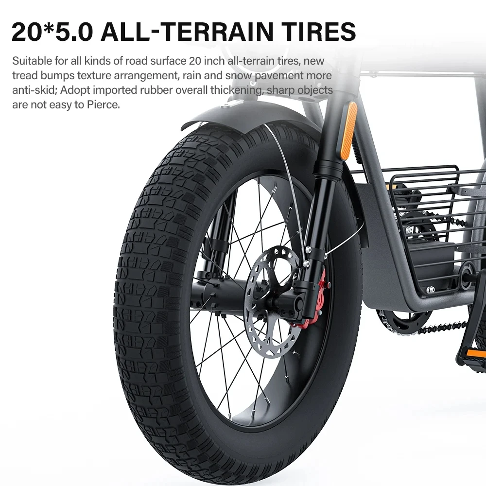 Coswheel Electric Bike CT20 1500W 48V 25AH Motorcycle 20Inch Fatbike Ebike Mountain bike Bikes Adult Electric Bicycle Free VAT
