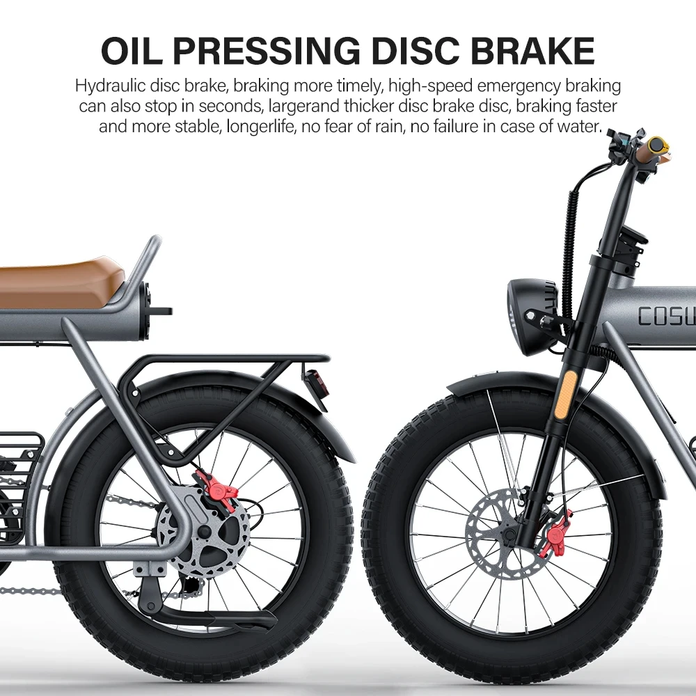 Coswheel Electric Bike CT20 1500W 48V 25AH Motorcycle 20Inch Fatbike Ebike Mountain bike Bikes Adult Electric Bicycle Free VAT