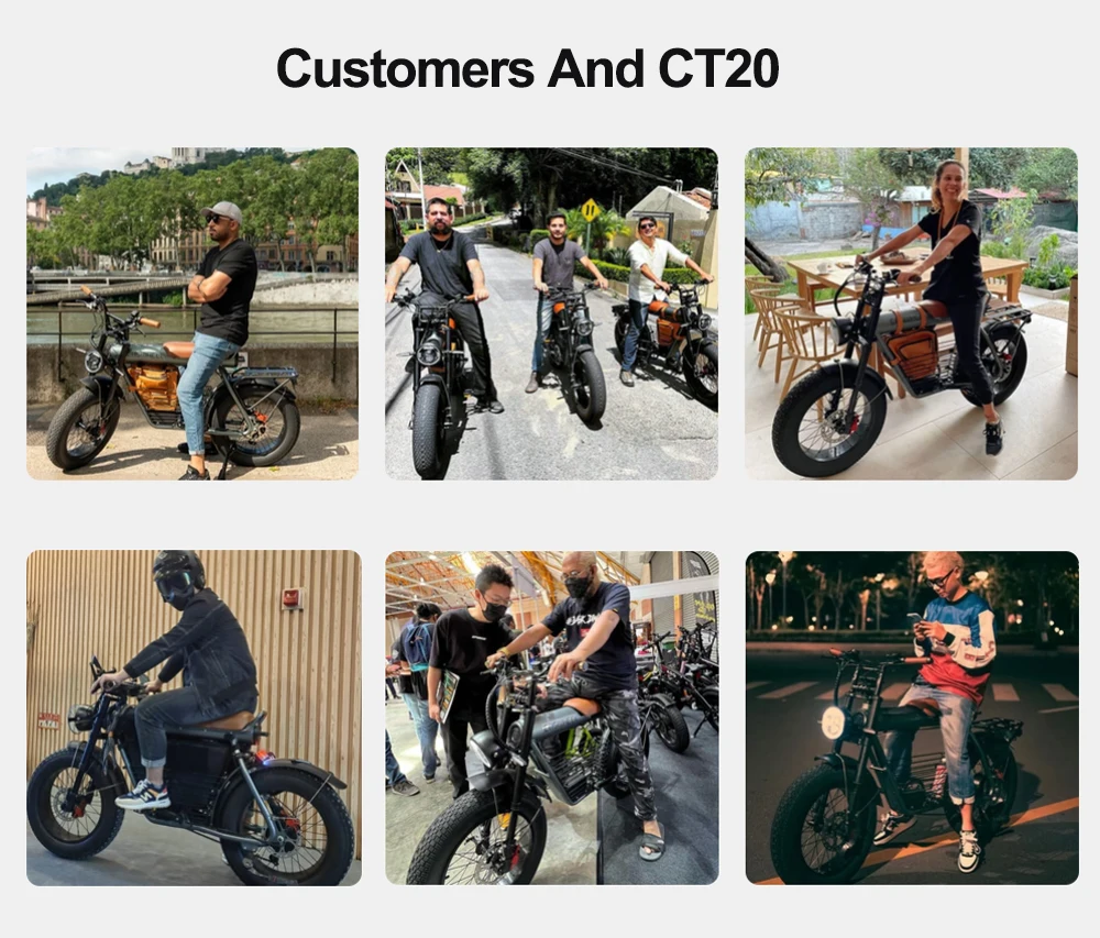 Coswheel Electric Bike CT20 1500W 48V 25AH Motorcycle 20Inch Fatbike Ebike Mountain bike Bikes Adult Electric Bicycle Free VAT