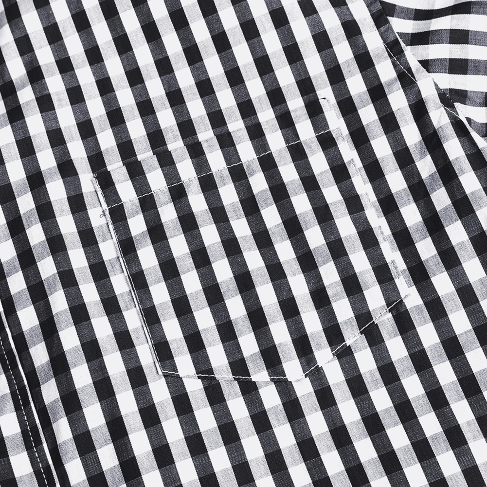 Traditional Plaid Shirt, Slim Fit Mens Checked Shirt, Casual Shirt, Long Sleeve Shirt, Embroidered Cotton