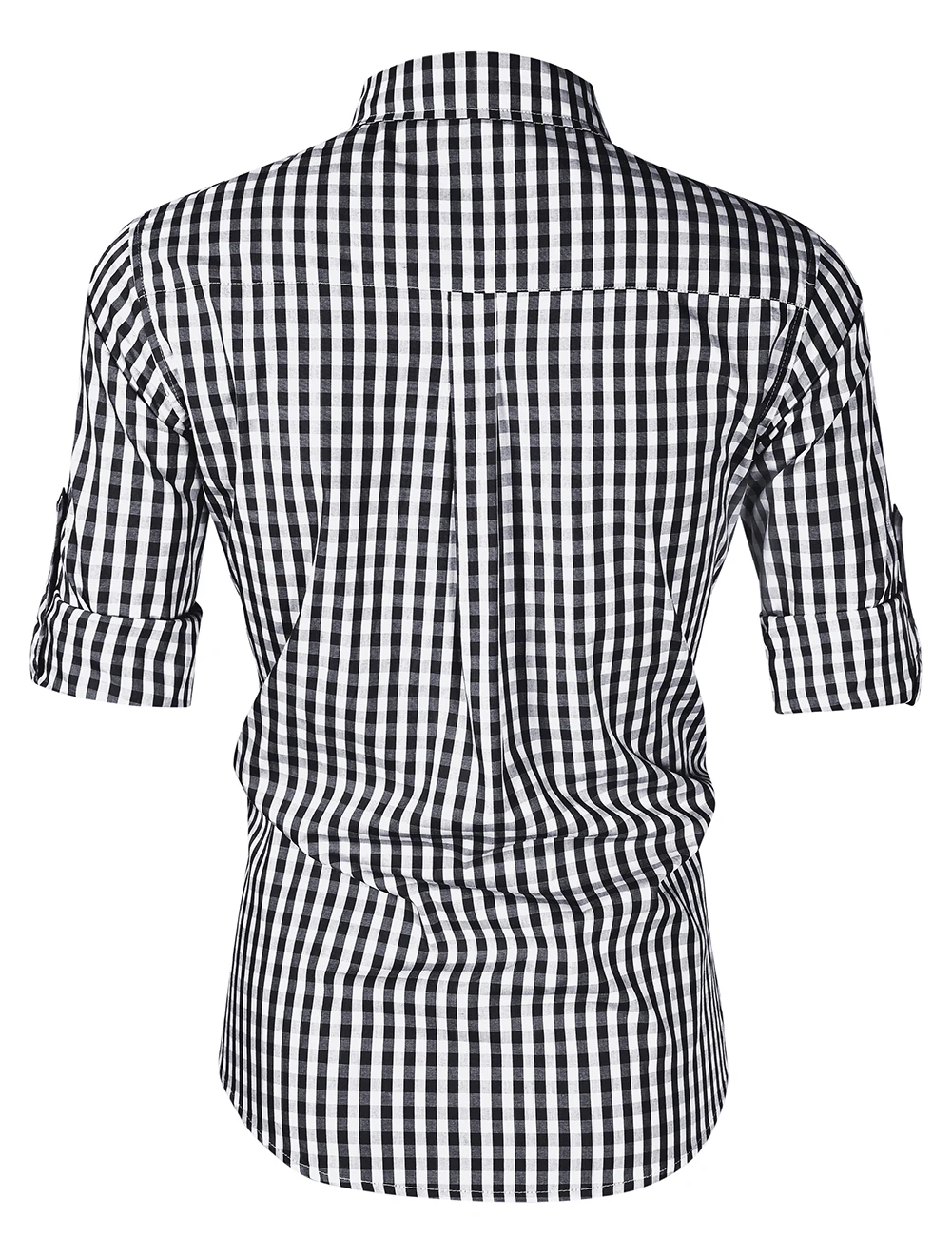 Traditional Plaid Shirt, Slim Fit Mens Checked Shirt, Casual Shirt, Long Sleeve Shirt, Embroidered Cotton