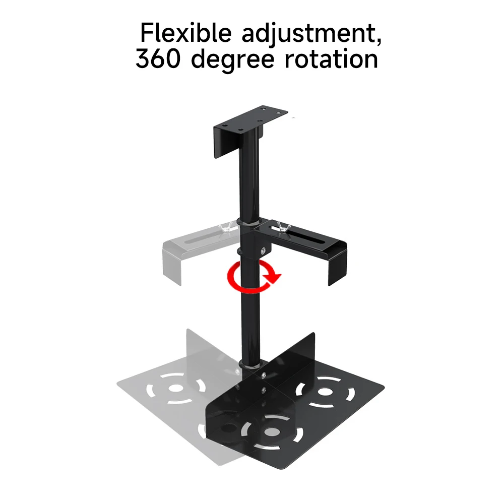 Universal Under Desk Wall Side CPU Stand PC Case Holder Adjustable Computer Mainframe Metal Hanger Host Lift Stand Bracket Rack