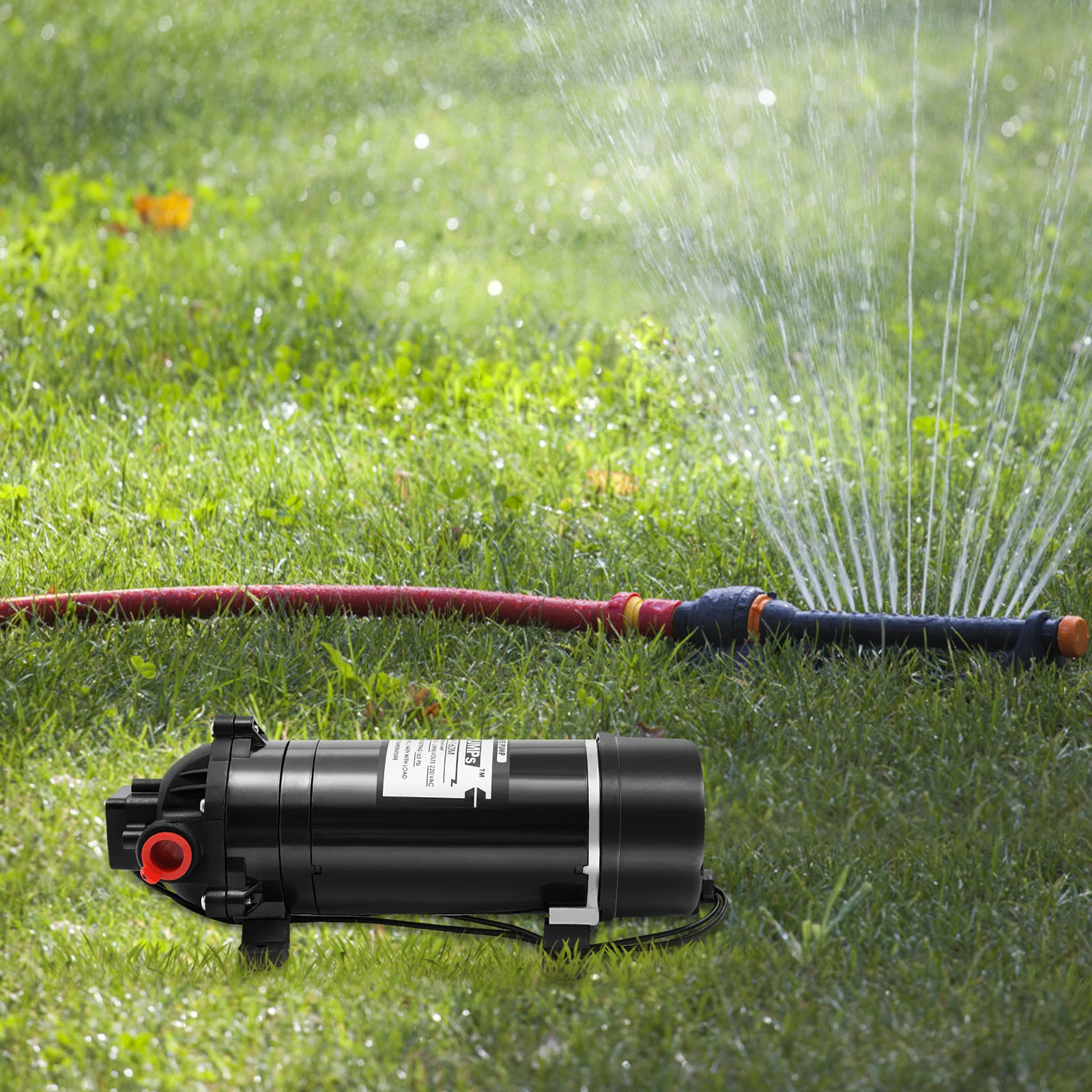 120W 160PSI Electric Water Transfer Pump 1.4 GPM Self-Priming Diaphragm Pump for Pressure Washer RV Agricultural Sprayer