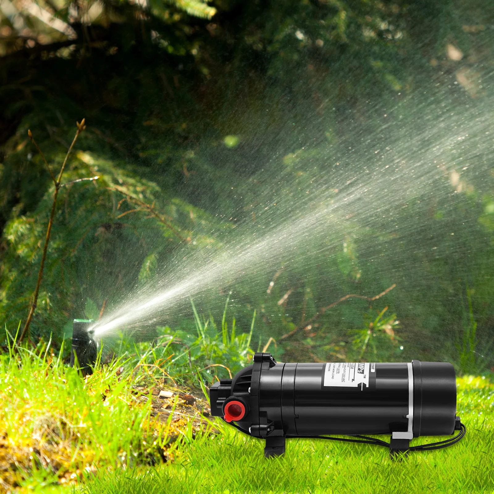 120W 160PSI Electric Water Transfer Pump 1.4 GPM Self-Priming Diaphragm Pump for Pressure Washer RV Agricultural Sprayer