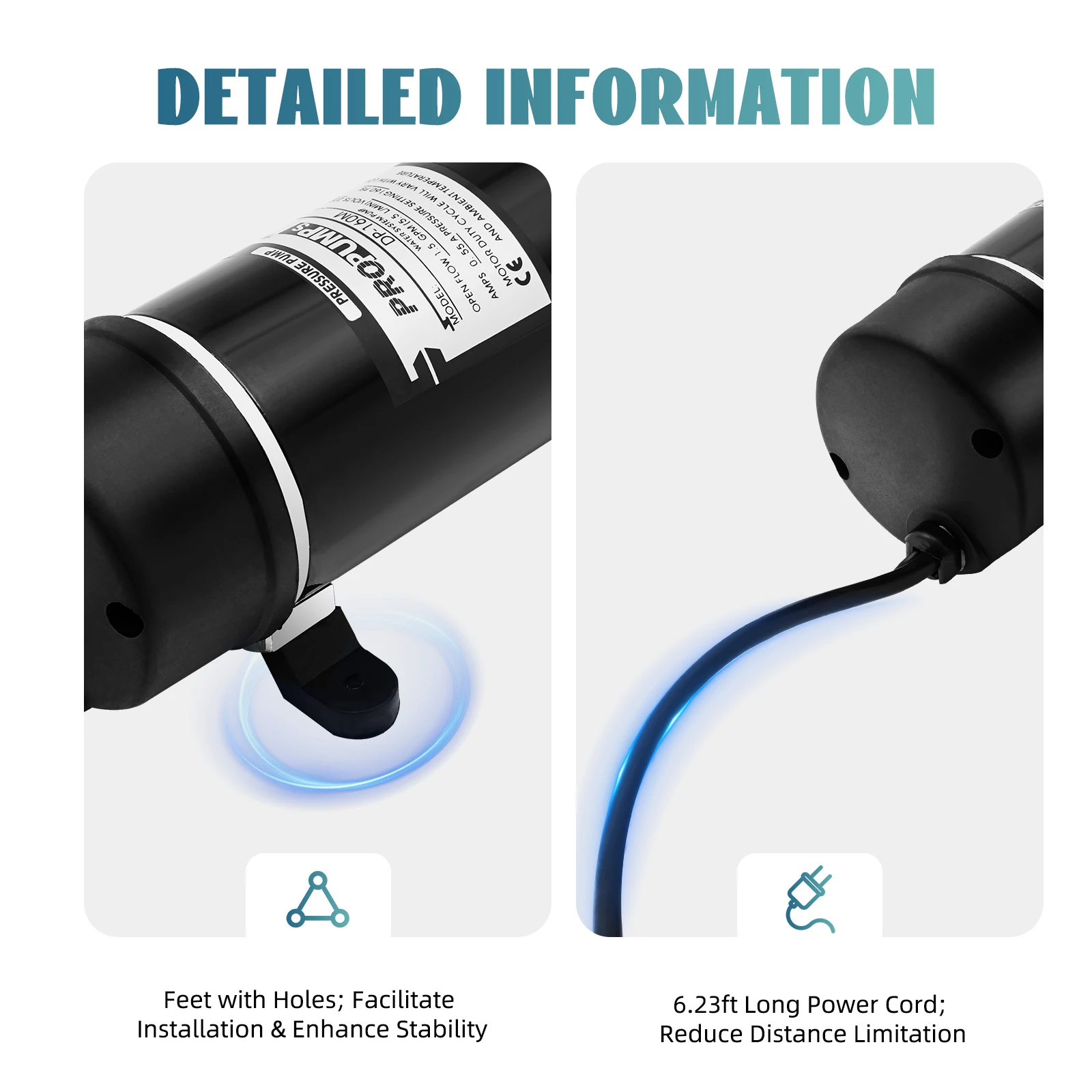 120W 160PSI Electric Water Transfer Pump 1.4 GPM Self-Priming Diaphragm Pump for Pressure Washer RV Agricultural Sprayer