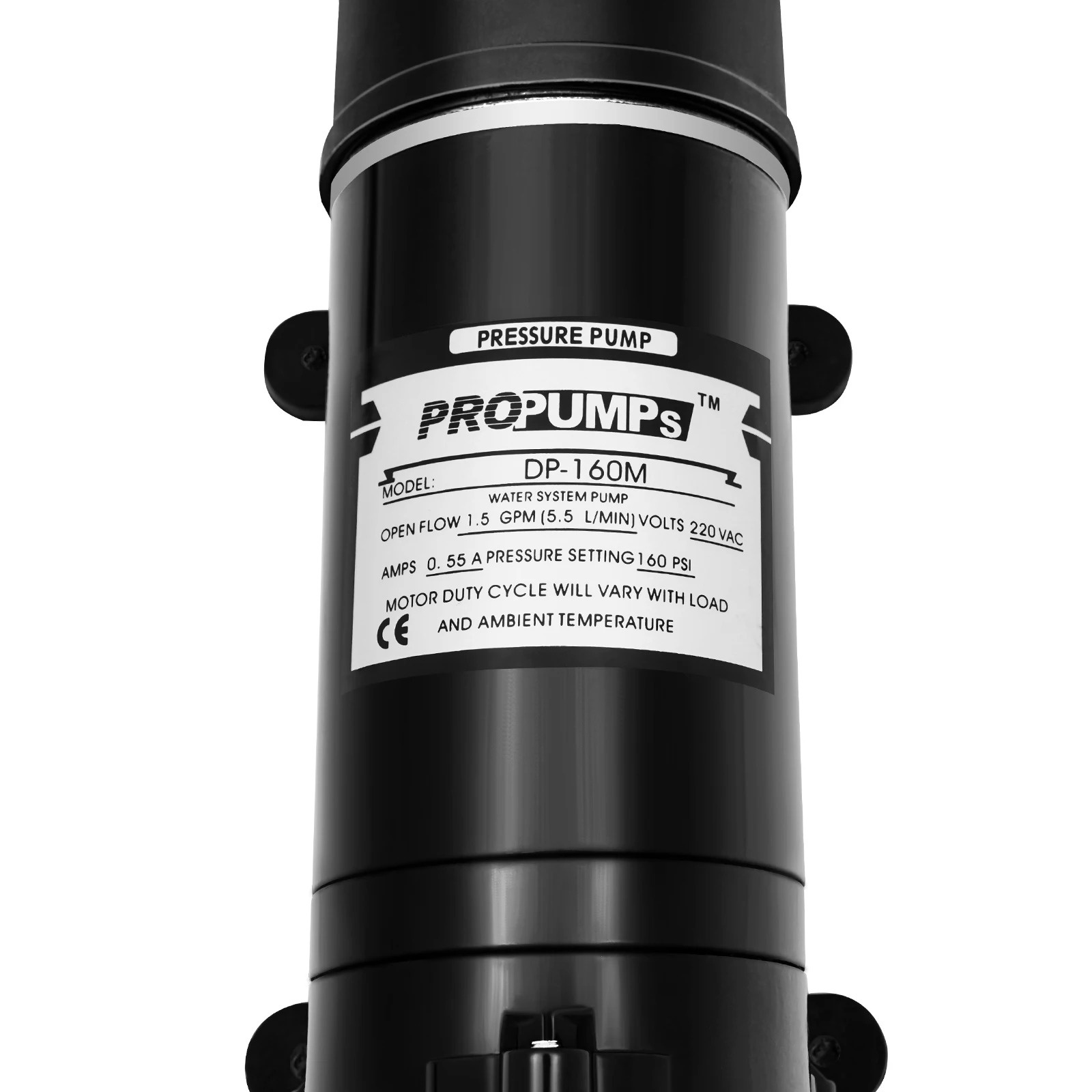 120W 160PSI Electric Water Transfer Pump 1.4 GPM Self-Priming Diaphragm Pump for Pressure Washer RV Agricultural Sprayer