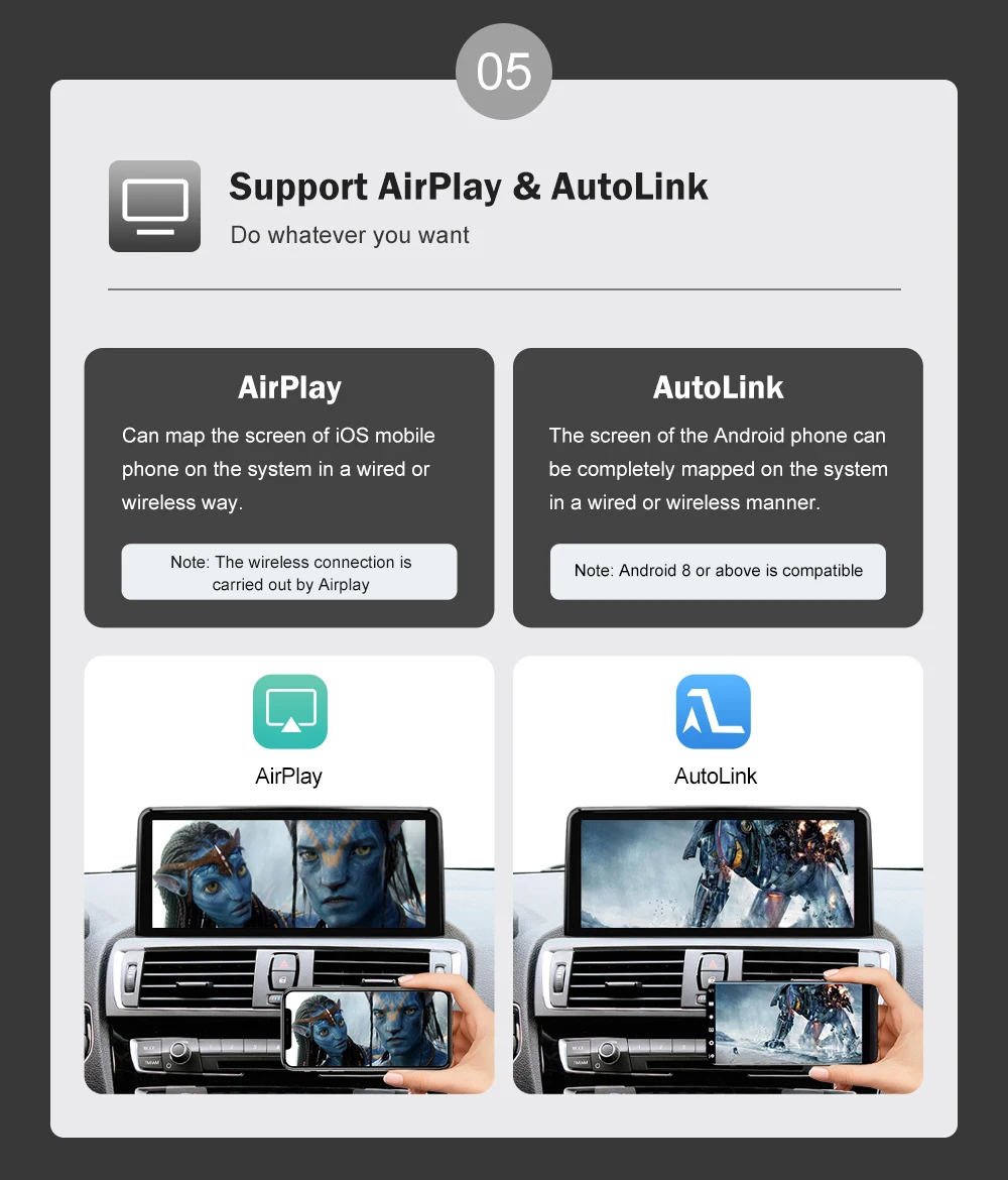AUTOTOP 10.25" 1920*720 Wireless Carplay Multimedia for BMW F30 F31 F32 F33 F34 F35 F20 F21 F22 NBT Android Auto Car Radio GPS