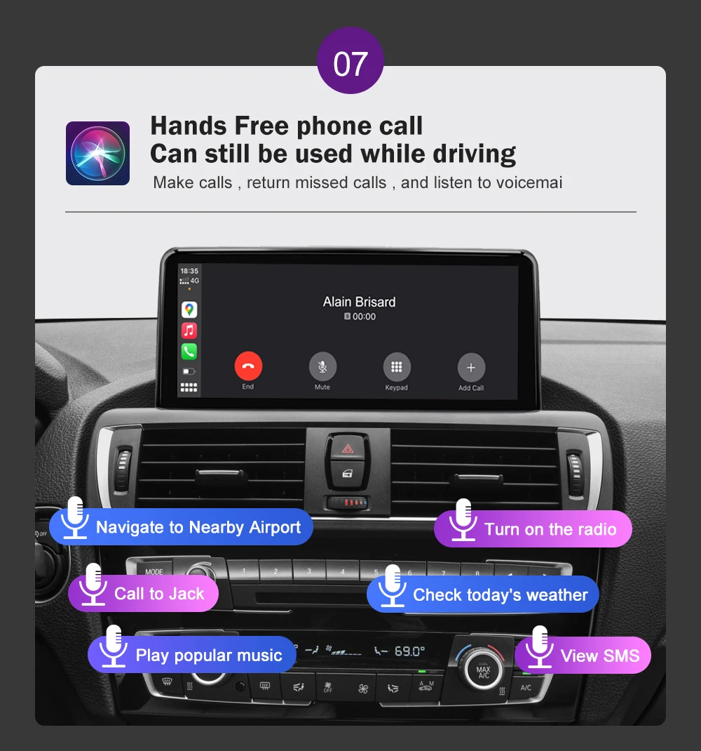 AUTOTOP 10.25" 1920*720 Wireless Carplay Multimedia for BMW F30 F31 F32 F33 F34 F35 F20 F21 F22 NBT Android Auto Car Radio GPS