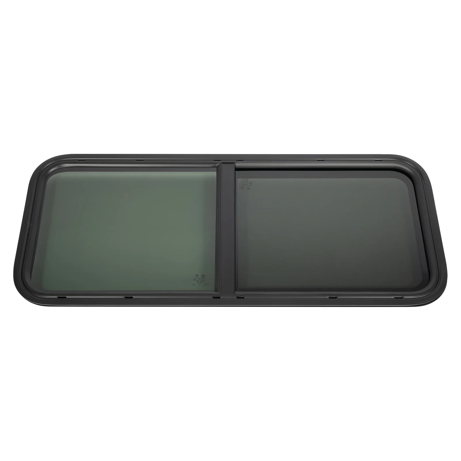 900x300mm/1000x400mm Tempered Glass Sliding RV Window Caravan Side Window Camper Vent Push-Pull Window Mosquito Net Shade Window