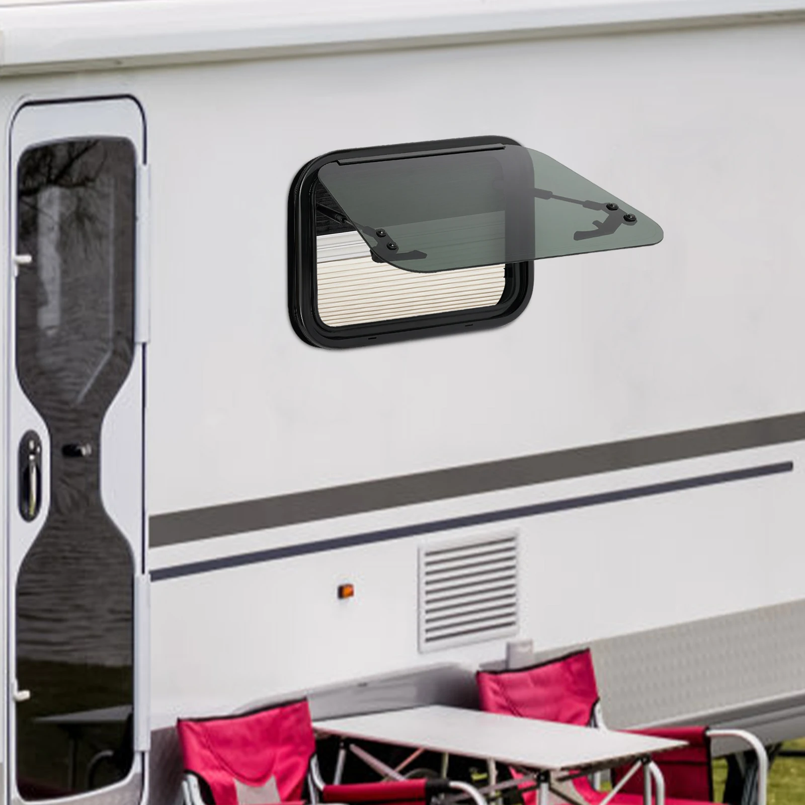 RV Window RV Push Out Window RV Caravan Camper Windows Rounded Corners/Right Angles
