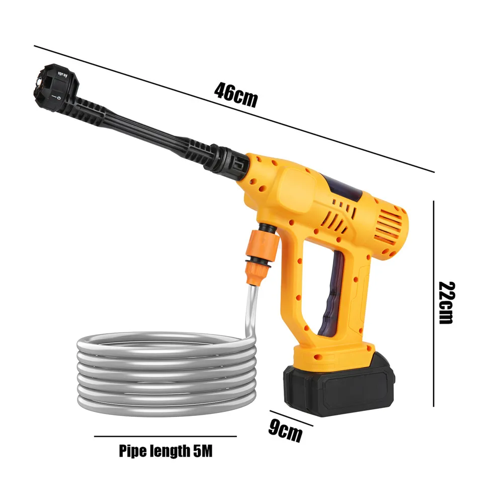380W Electric High Pressure Washer rechargable Car Wash Gun Cordless Electric Water Gun Foam Machine for Makita 21V Battery