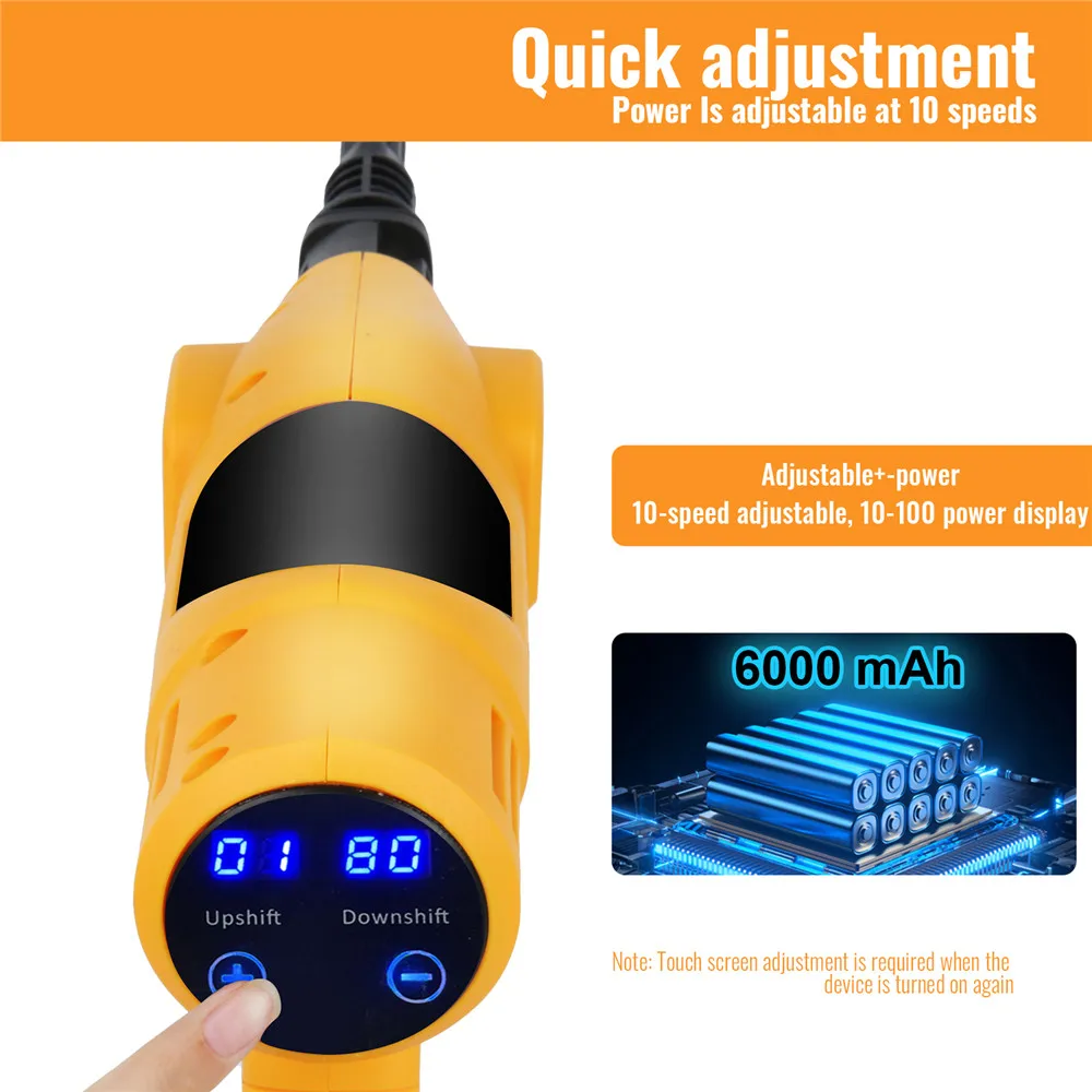 380W Electric High Pressure Washer rechargable Car Wash Gun Cordless Electric Water Gun Foam Machine for Makita 21V Battery