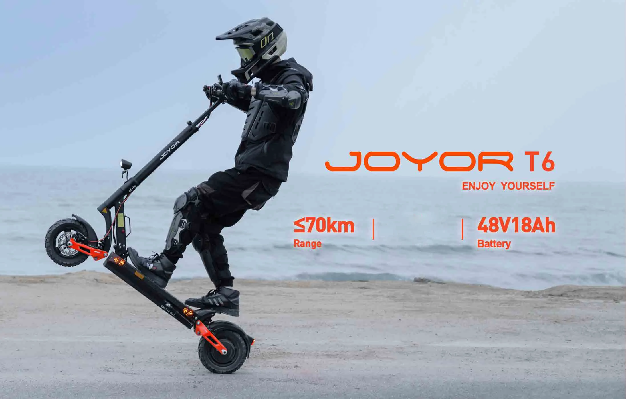 JOYOR T6 Electric Scooter Adults 48V 18AH Battery with Turn Signal Lights Foldable E Scooter for Urban Commute EU Standard Powerful Safe Fast Adult Escooter