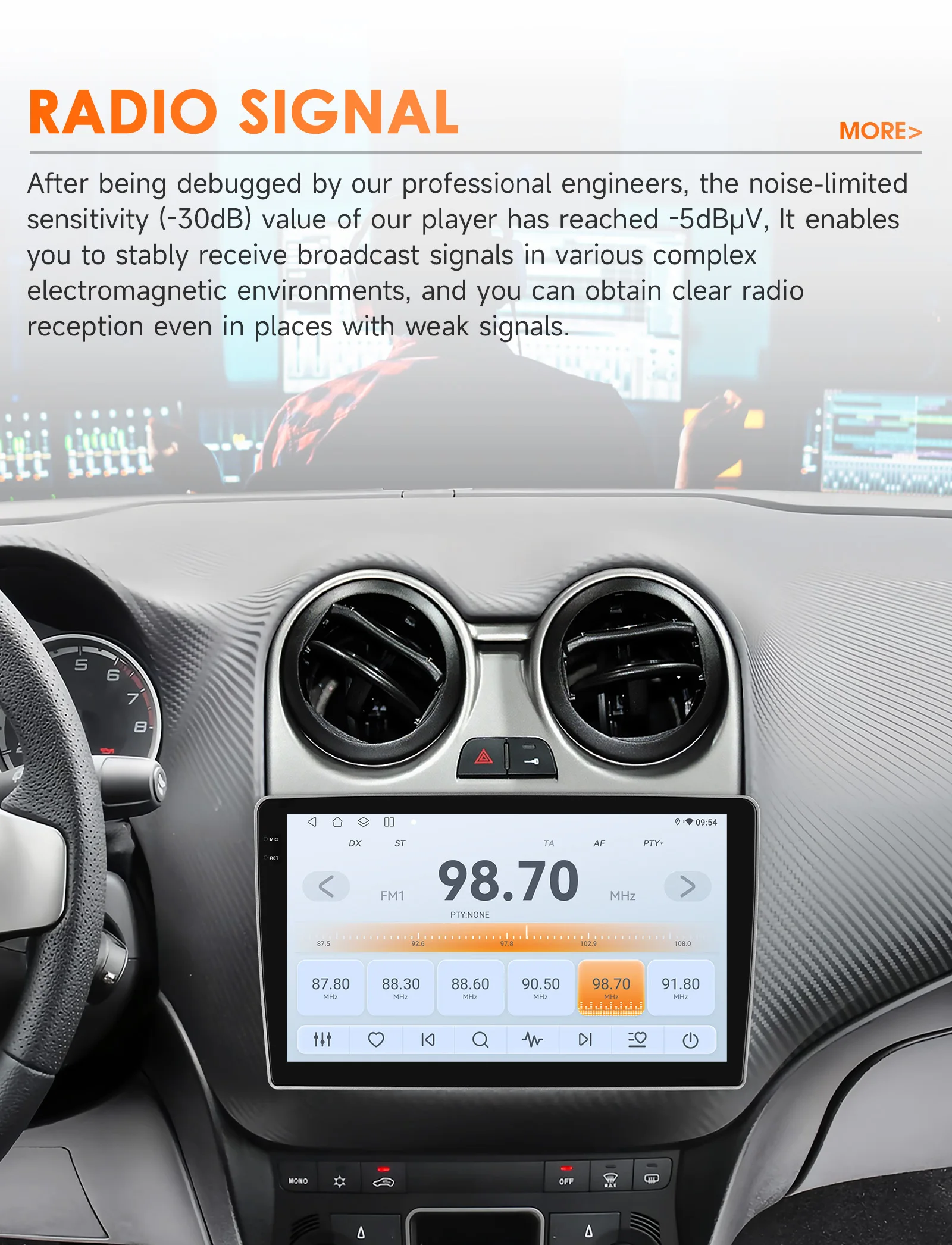 Hizpo Car Intelligent Systems For Alfa Romeo Mito 955 2008 -2016 GPS Wireless CarPlay Android Auto Radio Multimedia 8 Core DSP
