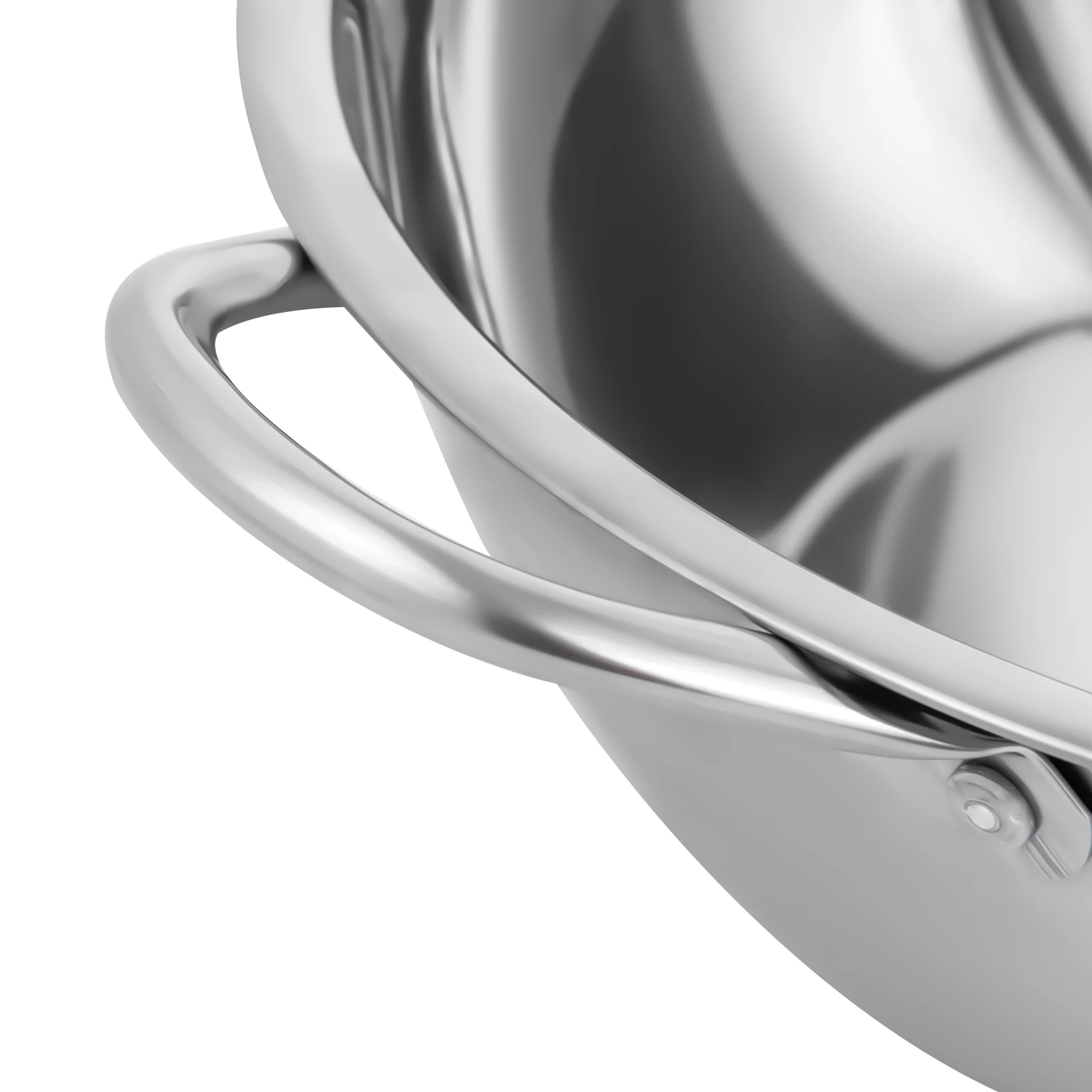 Silver 28cm Stainless Steel Double-Flavor Hot Pot With Cover Shabu Shabu Pot with Glass Lid For Kitchen Restaurants Homes
