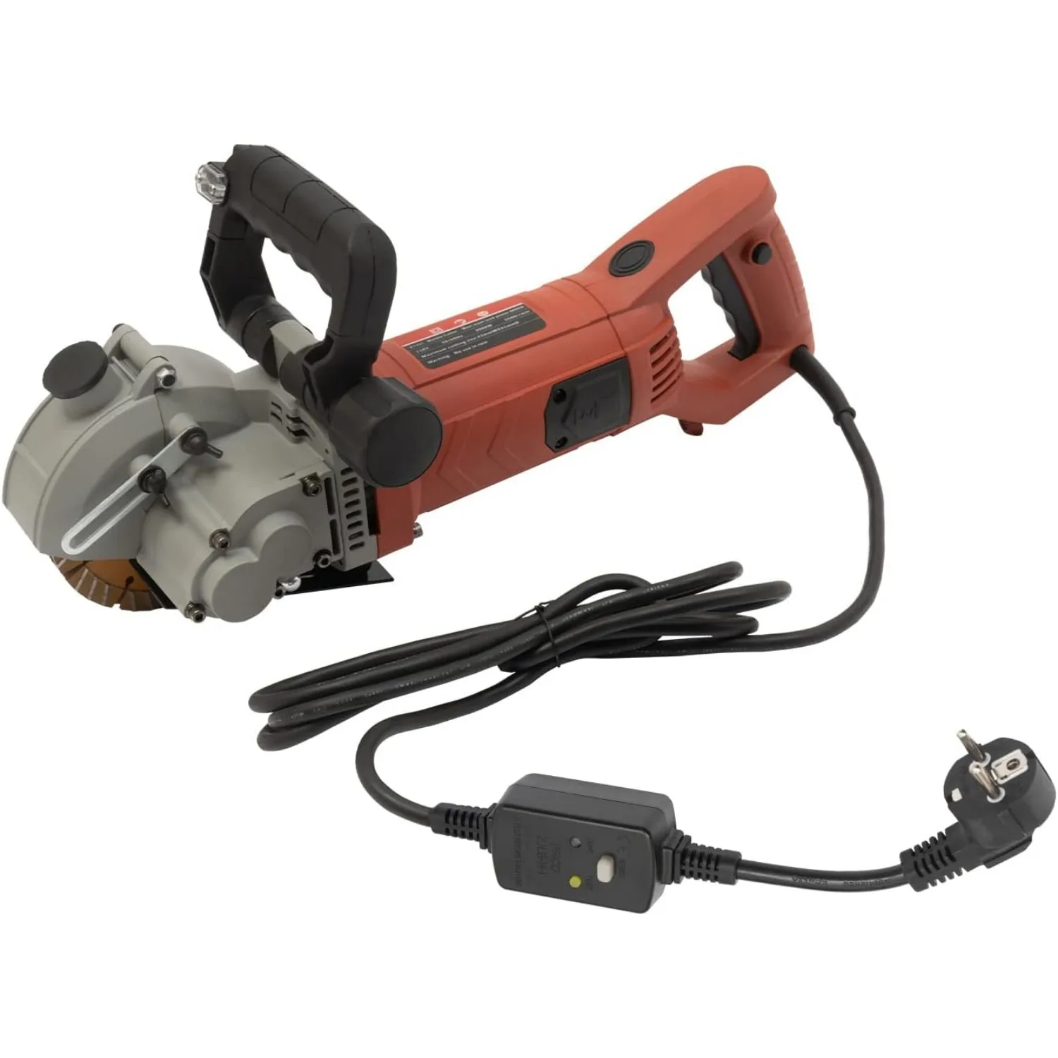 Wall Chaser Slotted Milling Machine 2700 W, Concrete Cutting Machine with 5 Saw Blades and Water Pump