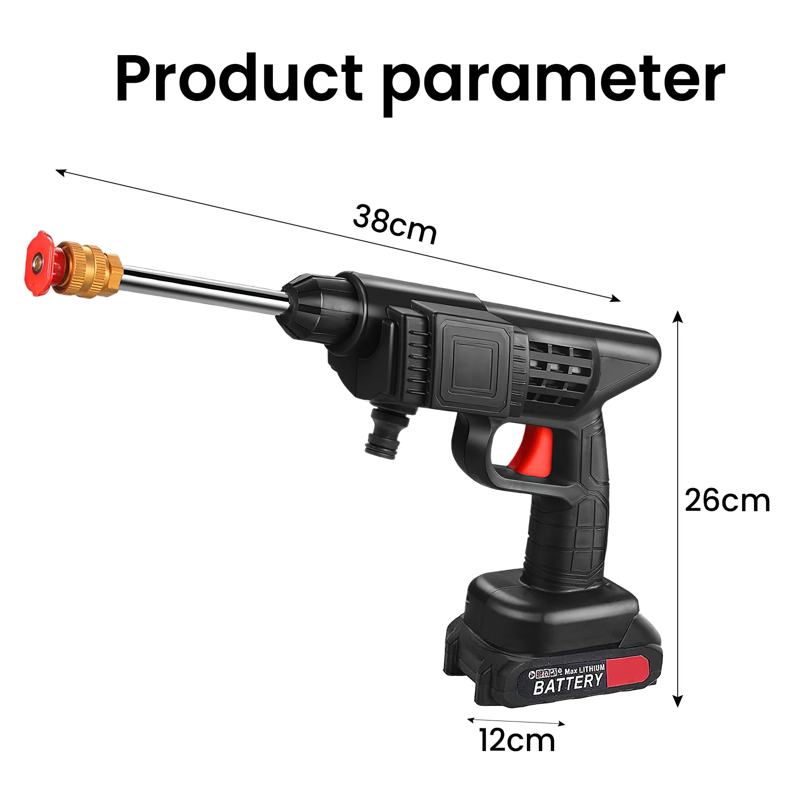 Cleaning Gun 30000mAh Battery Wireless High Voltage Foam Machine Automotive Home Water Gun Garden Leverage Machine