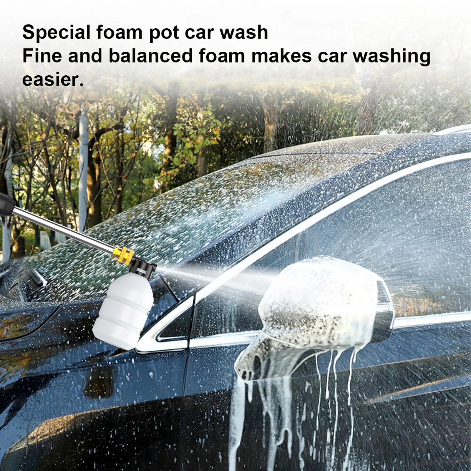 Cleaning Gun 30000mAh Battery Wireless High Voltage Foam Machine Automotive Home Water Gun Garden Leverage Machine
