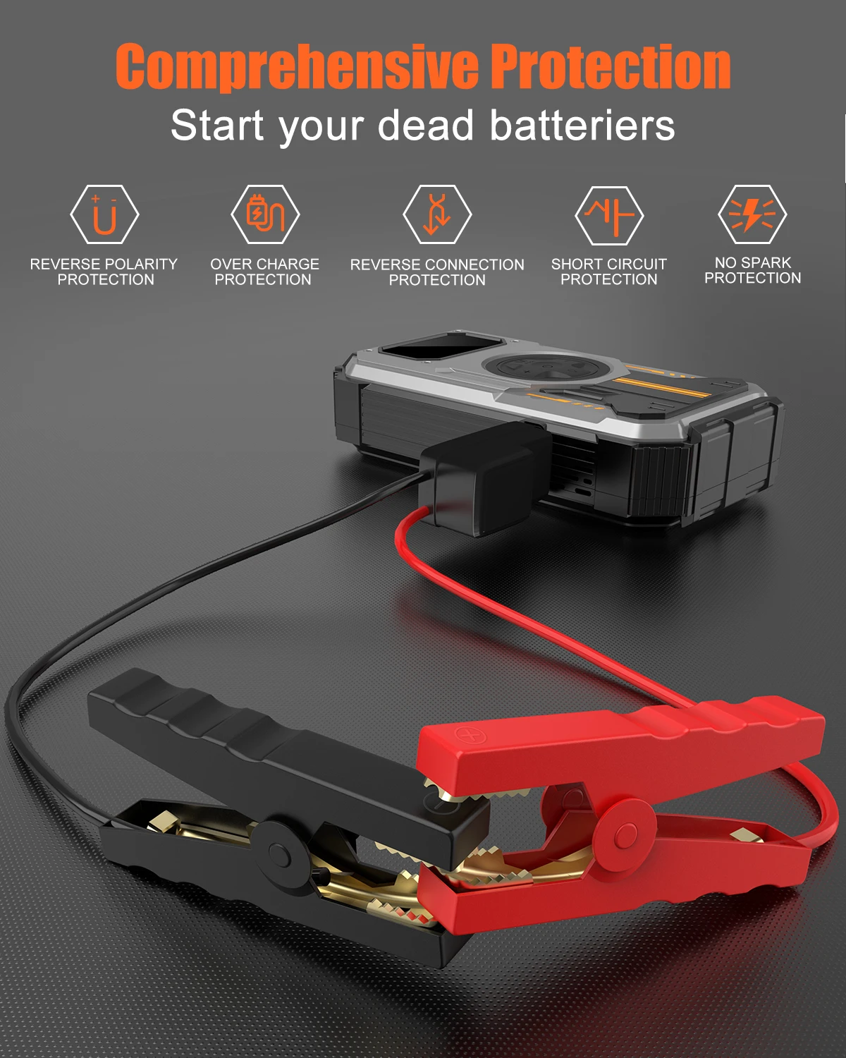 Eigotrav 6000A Starting Power Bank 12000mAh Car Jumpstarter 12V Starting Device for Gasoline and Diesel Mobile Power Bank