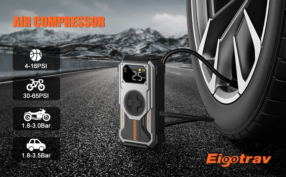 Eigotrav 6000A Starting Power Bank 12000mAh Car Jumpstarter 12V Starting Device for Gasoline and Diesel Mobile Power Bank