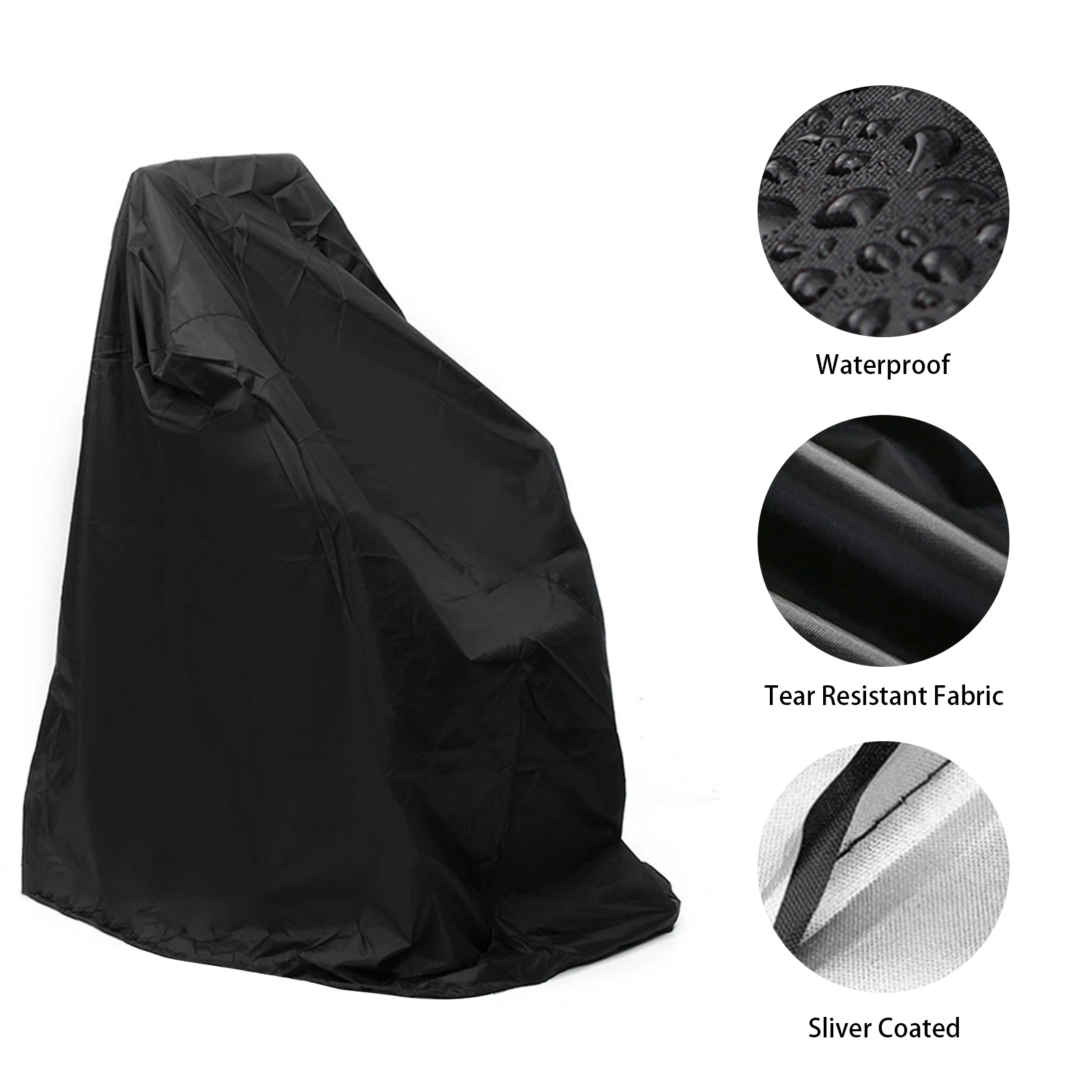 Heavy-Duty 210D Oxford Wheelchair Cover, Waterproof, Dustproof, UV-Proof, Windproof, Foldable, Lightweight, Easy to Maintain