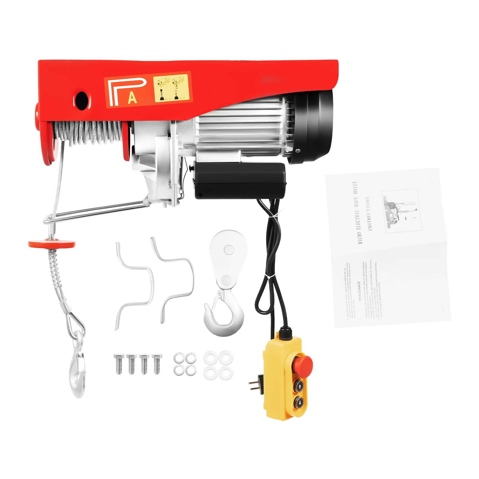 800/1000kg Corded Lifting Electric Hoist Lifting Miniature Trailer Copper Motor Automatic Braking Function