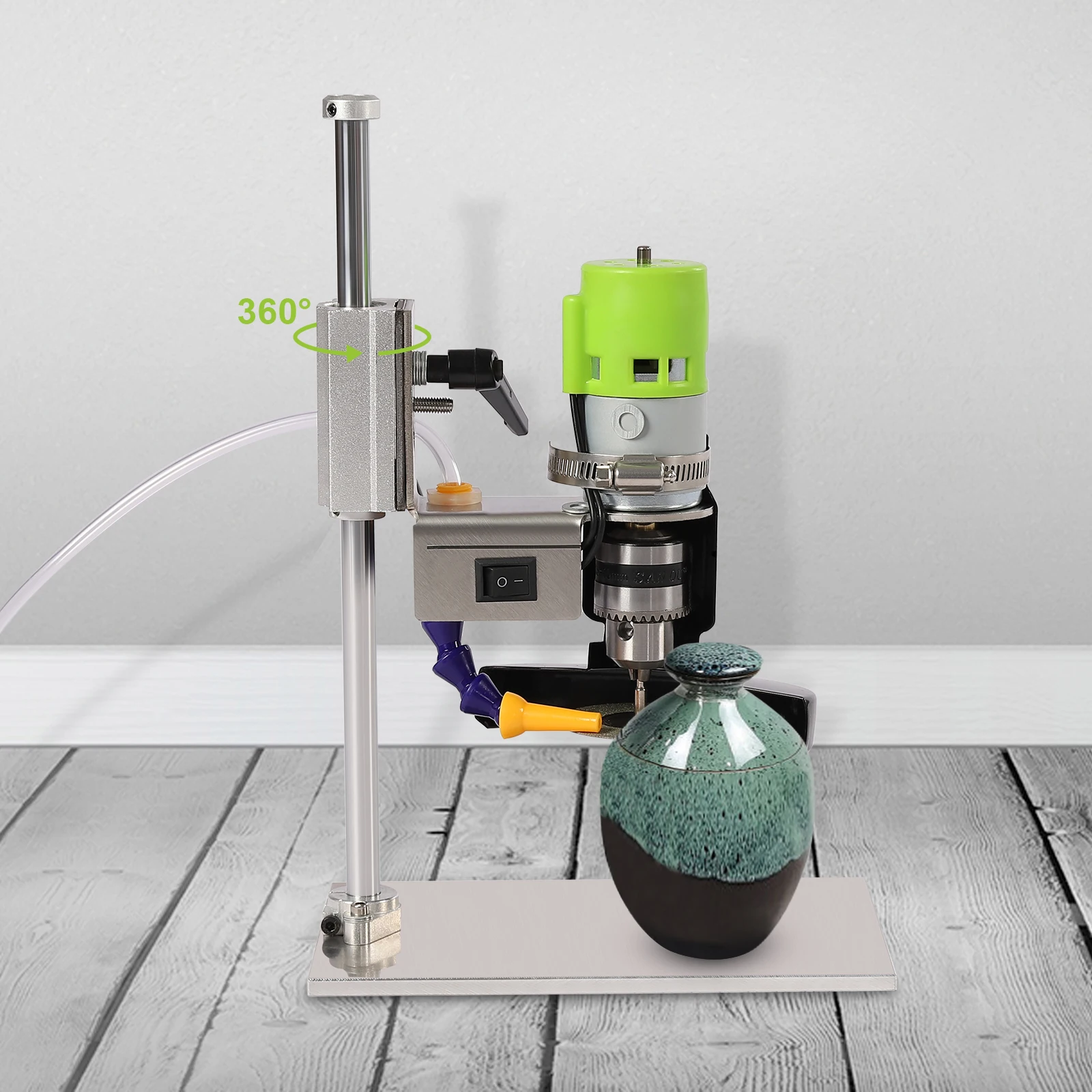 DIY Glass Bottle Cutter 6000RPM Cutting Tool w/60mm Diamond Wheel 7-Speed Adjustable for Craft & Recycling